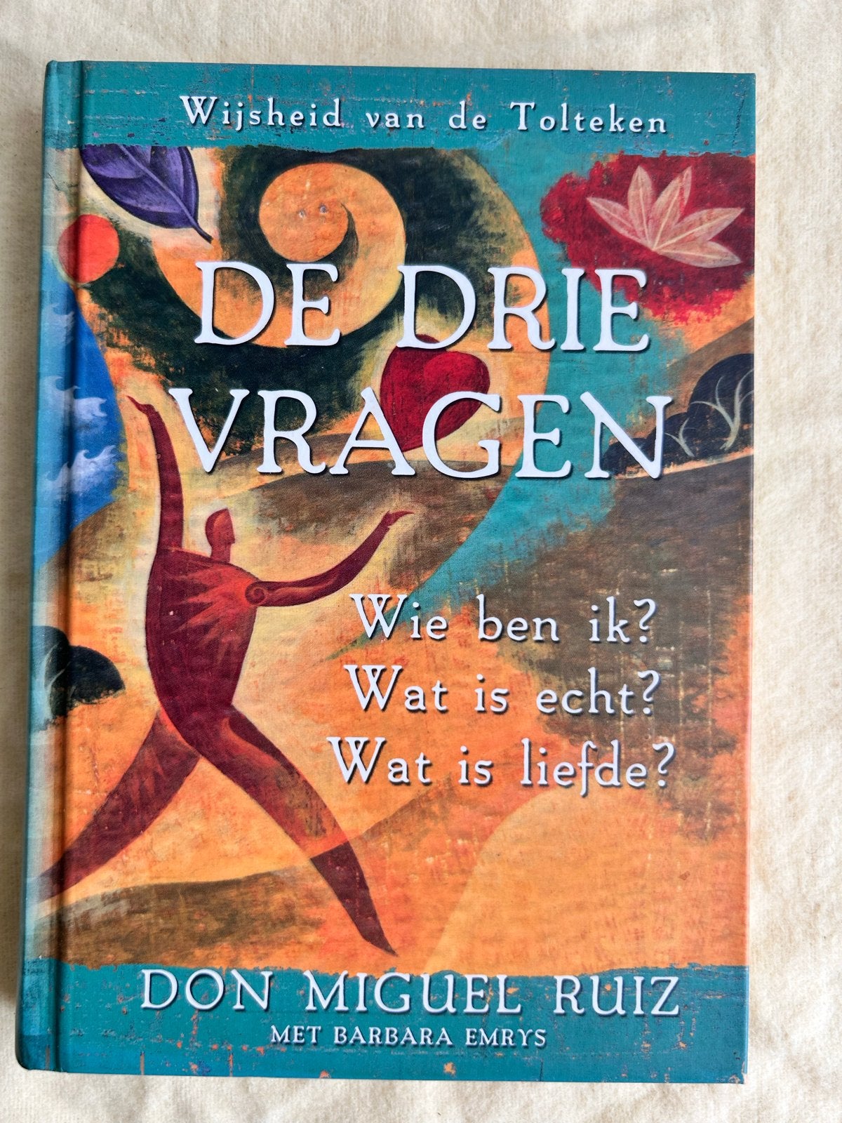 De Drie Vragen - Wijsheid van de Tolteken - Don Miguel Ruiz, Ophalen of Verzenden, Zo goed als nieuw, Spiritualiteit algemeen