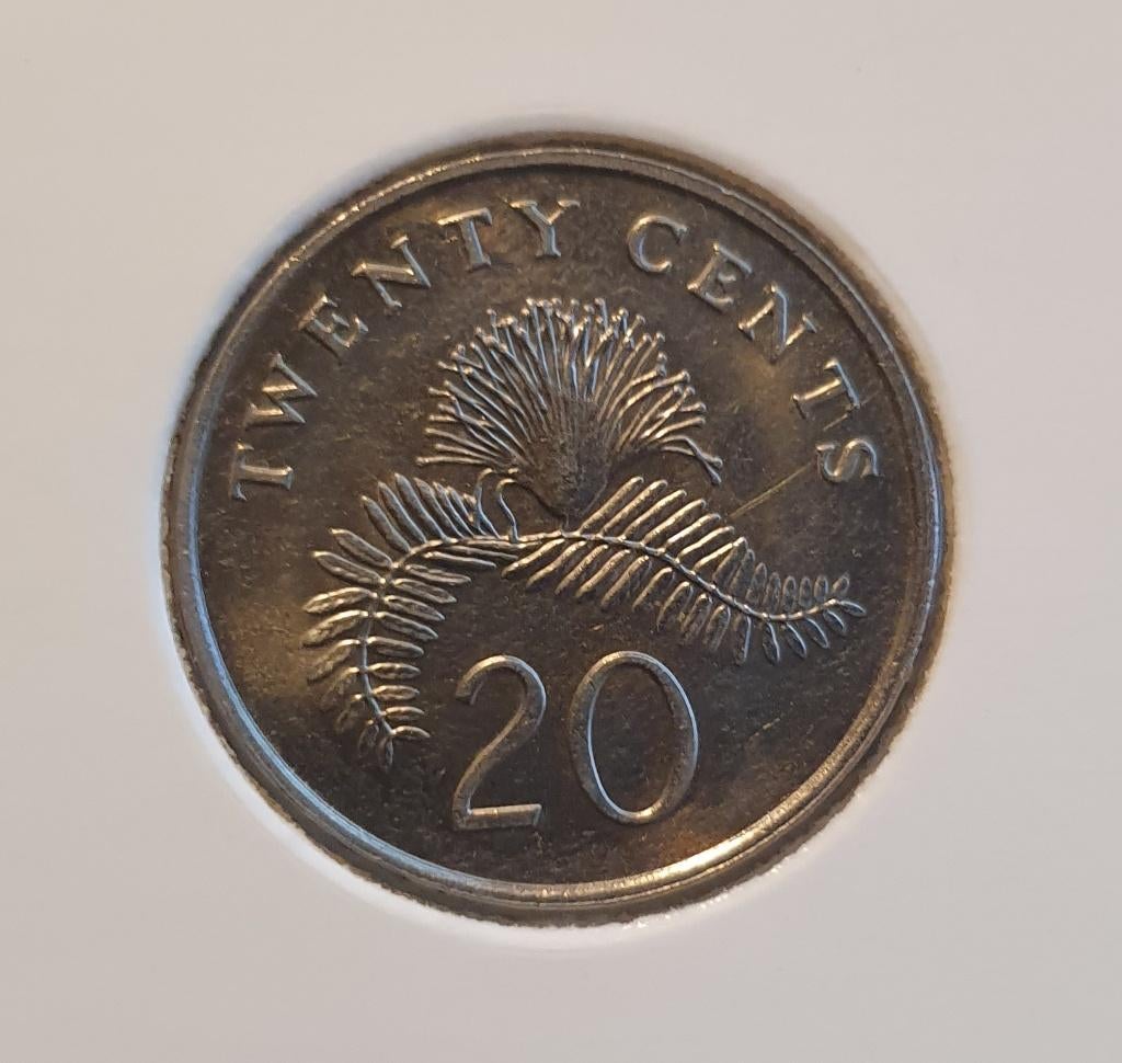 Singapore - 20 Cents 1991, Verzenden, Zuidoost-Azië, Losse munt