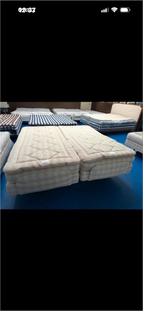 Hästens elektrische boxspring van 210x210 cm. Fırm en medıum, Ophalen of Verzenden