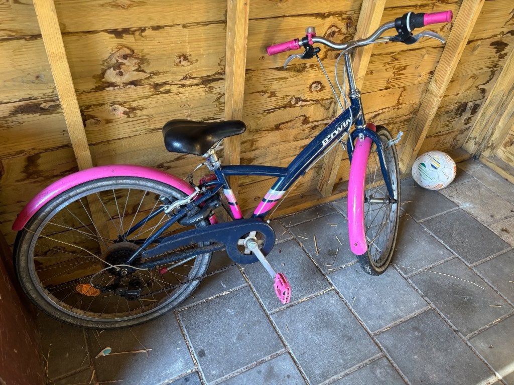 Meisjesfiets - 24 of 26 inch, Fietsen en Brommers, Ophalen, B'Twin, Handrem, Trommelrem