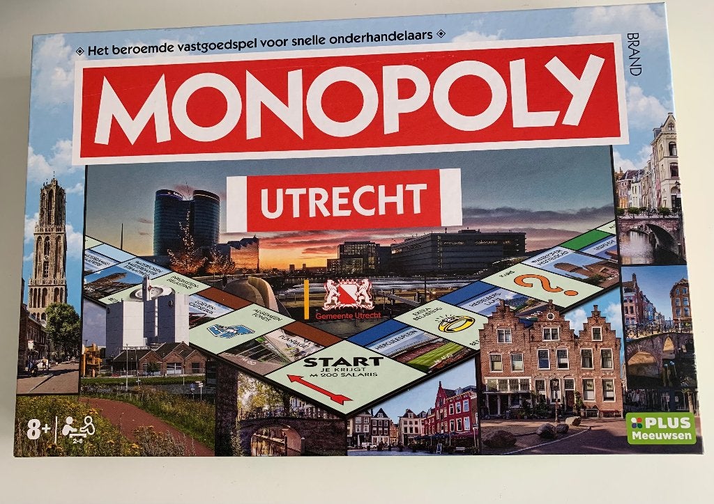 Monopoly versie Utrecht, Vijf spelers of meer, Verzenden, Zo goed als nieuw, Winning Moves