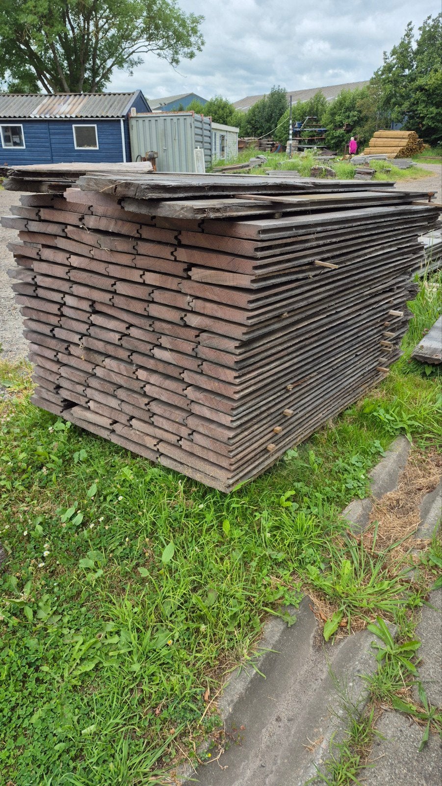 Azobe damwand planken 3cm, diverse lengten, Tuin en Terras, Ophalen, Gebruikt, Planken, Hardhout