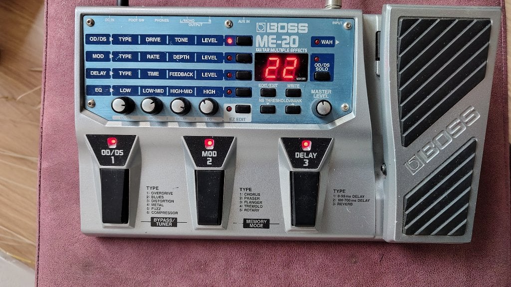 Boss ME-20 multi-effectenpedaal, Ophalen of Verzenden, Gebruikt, Delay of Echo