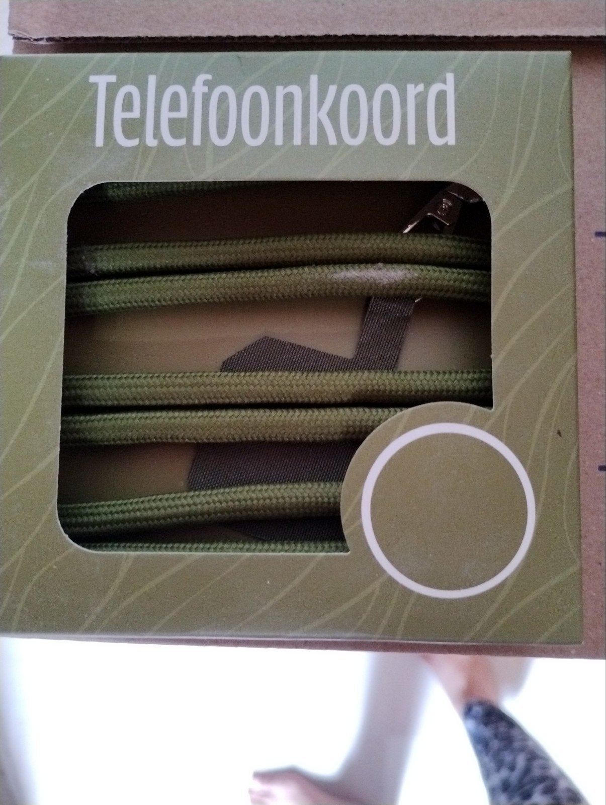 Telefoonkoord - Groen - Nieuw, Ophalen of Verzenden, Nieuw, Overige typen