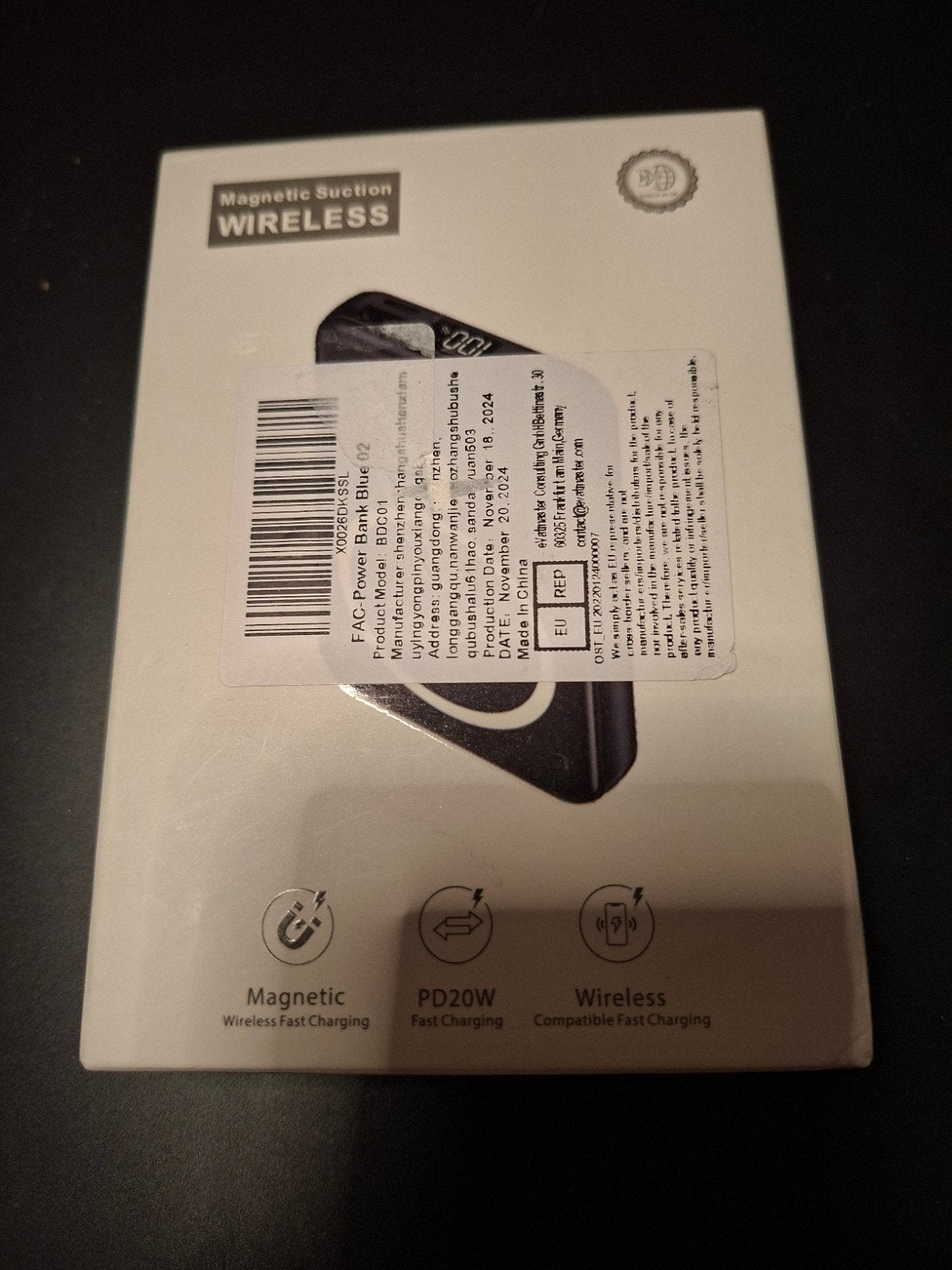 Draadloze Magnetische Power Bank - PD20W Snel Opladen, Ophalen, Nieuw