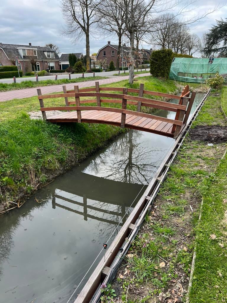 Brug bruggenbouw hardhout, Ophalen, Zo goed als nieuw, Minder dan 15 m²