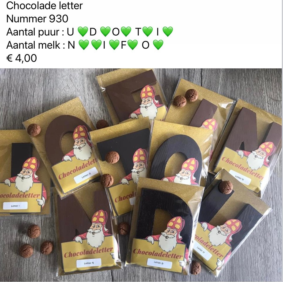 Div decoratie nep sinterklaas cocolade letters strooigoed en, Ophalen, Zo goed als nieuw
