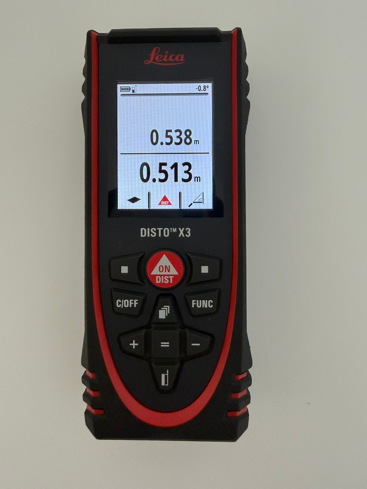 Leica Disto X3 Laser Afstandsmeter, Doe-het-zelf en Verbouw, Ophalen of Verzenden, Zo goed als nieuw, Overige meters