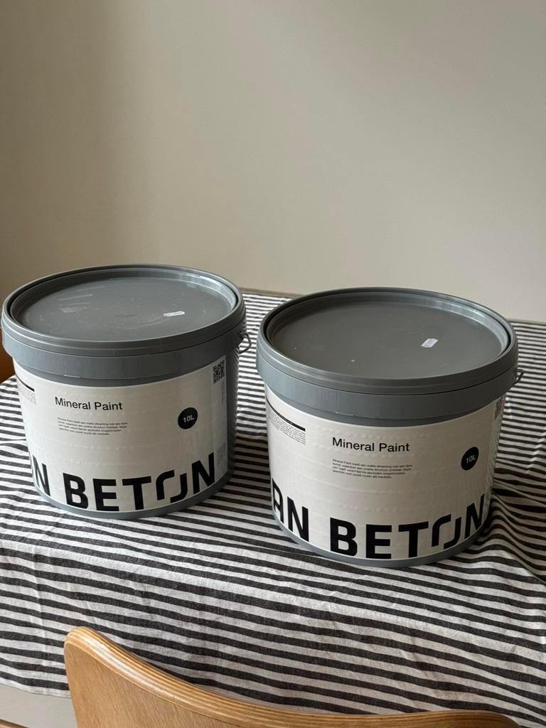 Van beton mineral paint mushroom 20L, Ophalen of Verzenden, Nieuw, Grijs