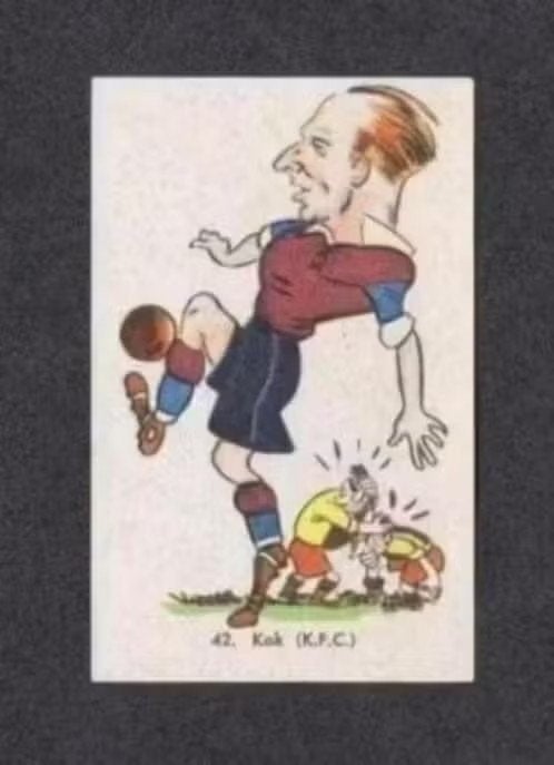 Voetbalplaatje KFC Koog aan de Zaan Kok 1950., Ophalen of Verzenden, Zo goed als nieuw