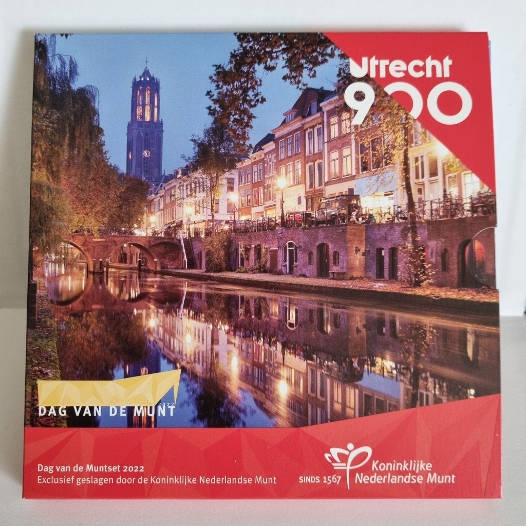 Jaarset 2022 Dag van de Munt - BU - Utrecht 900, Postzegels en Munten, Ophalen of Verzenden, Koningin Beatrix, Euro's