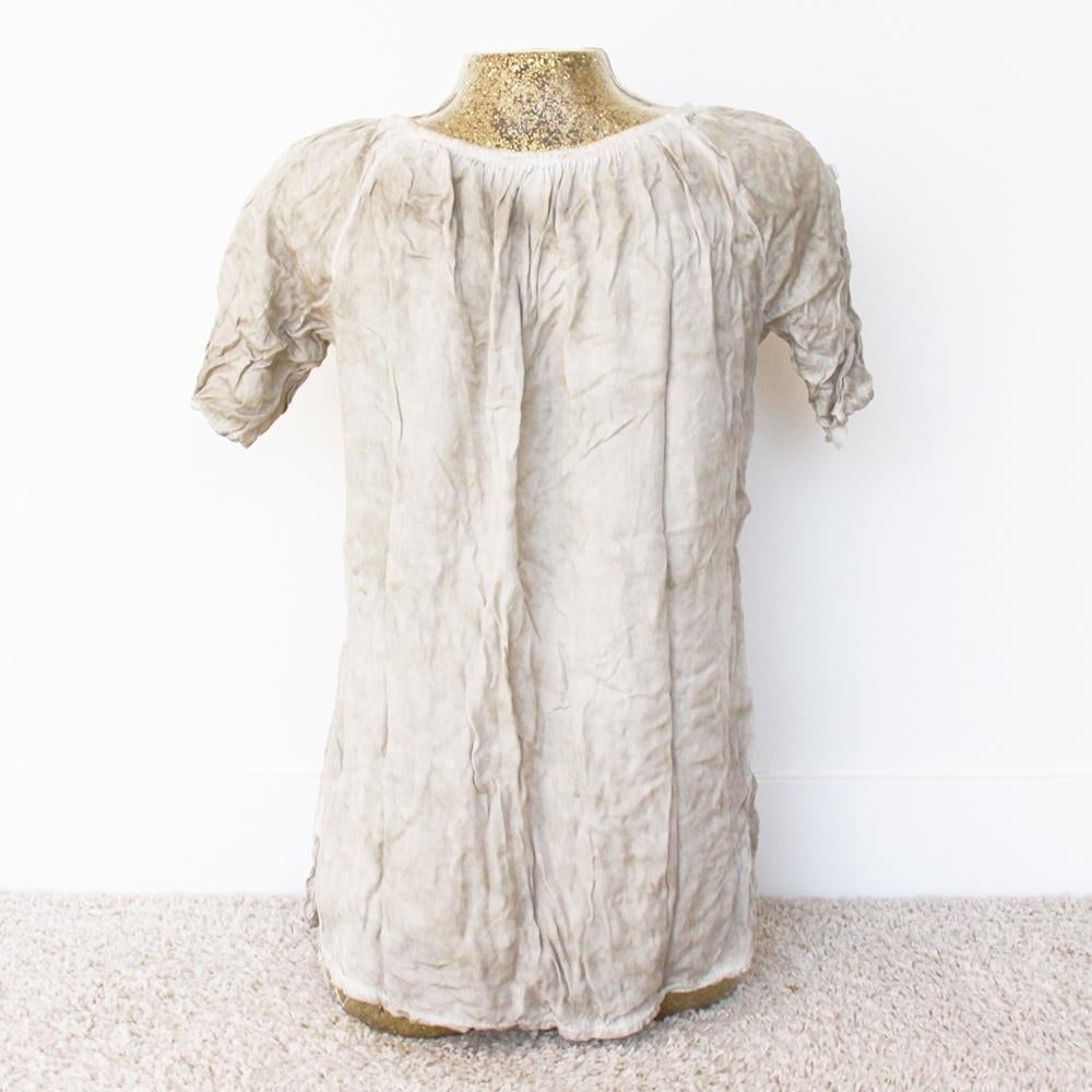 Made In Italy Shirtje4 (M) - 39 € 15,-, Maat 38/40 (M), Made in Italy, Beige, Ophalen of Verzenden