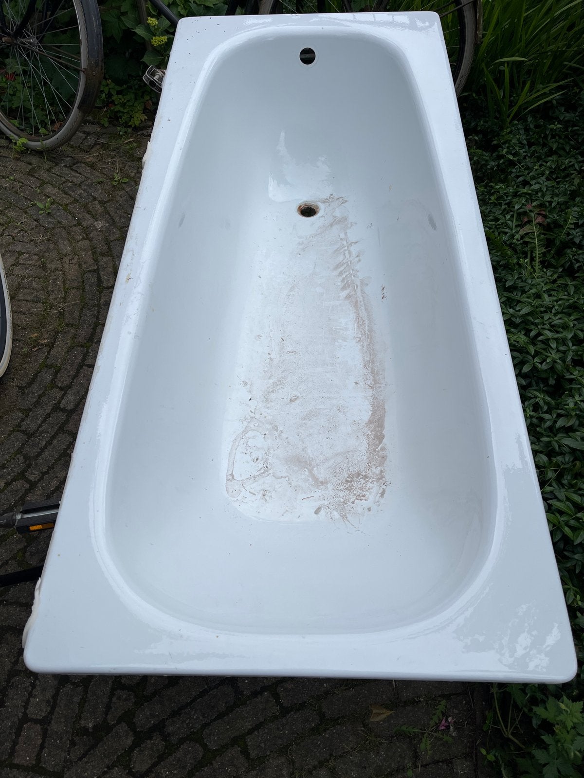 Gebruikt stalen ligbad / bad / badkuip - wit, 170x70 cm, Doe-het-zelf en Verbouw, Sanitair, Ophalen, Gebruikt, Bad