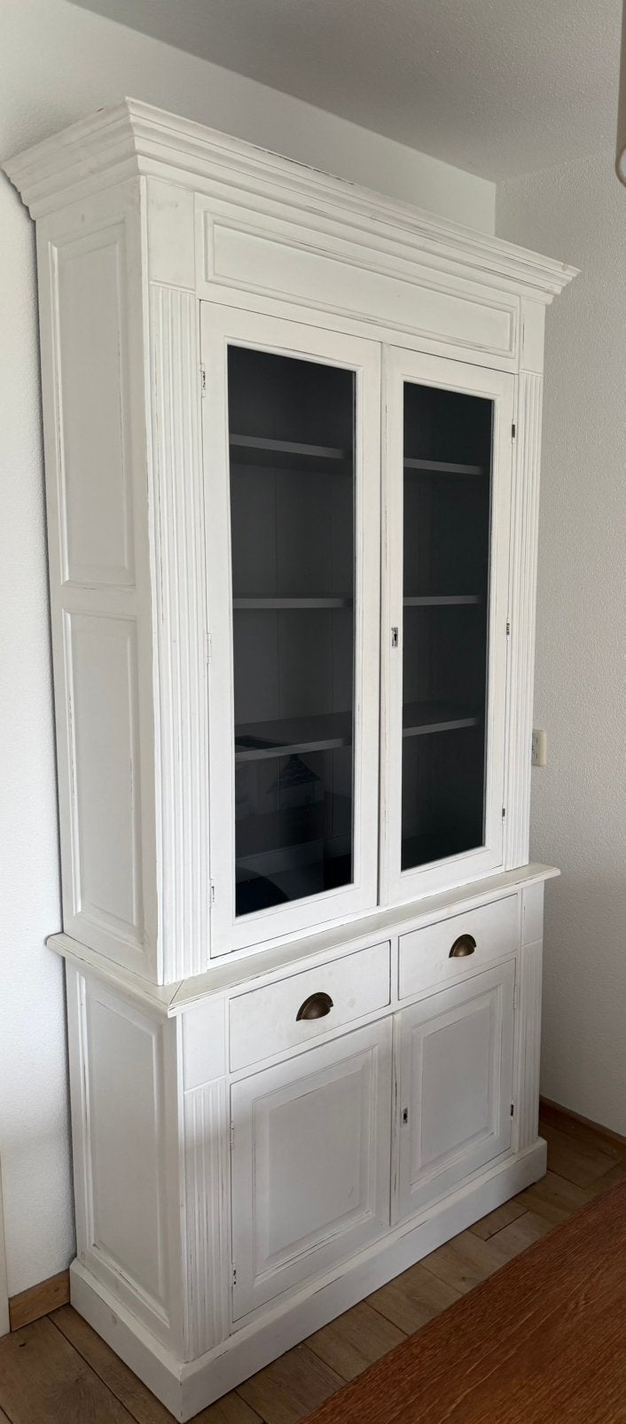 Vitrinekast - kast, Ophalen, Gebruikt, 100 tot 150 cm, 200 cm of meer