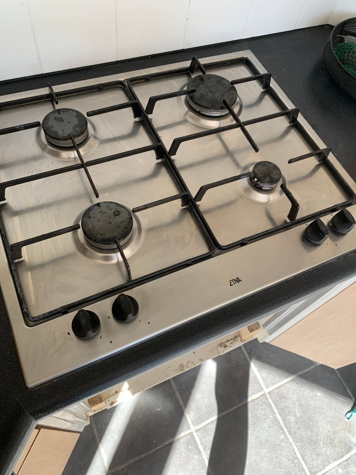 Kookplaat Etna, Witgoed en Apparatuur, Kookplaten, Gebruikt, Inbouw, Gas, 4 kookzones