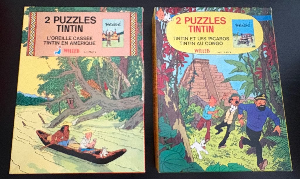 Kuifje puzzels Willeb, Eén stripboek, Ophalen of Verzenden, Zo goed als nieuw, Hergé