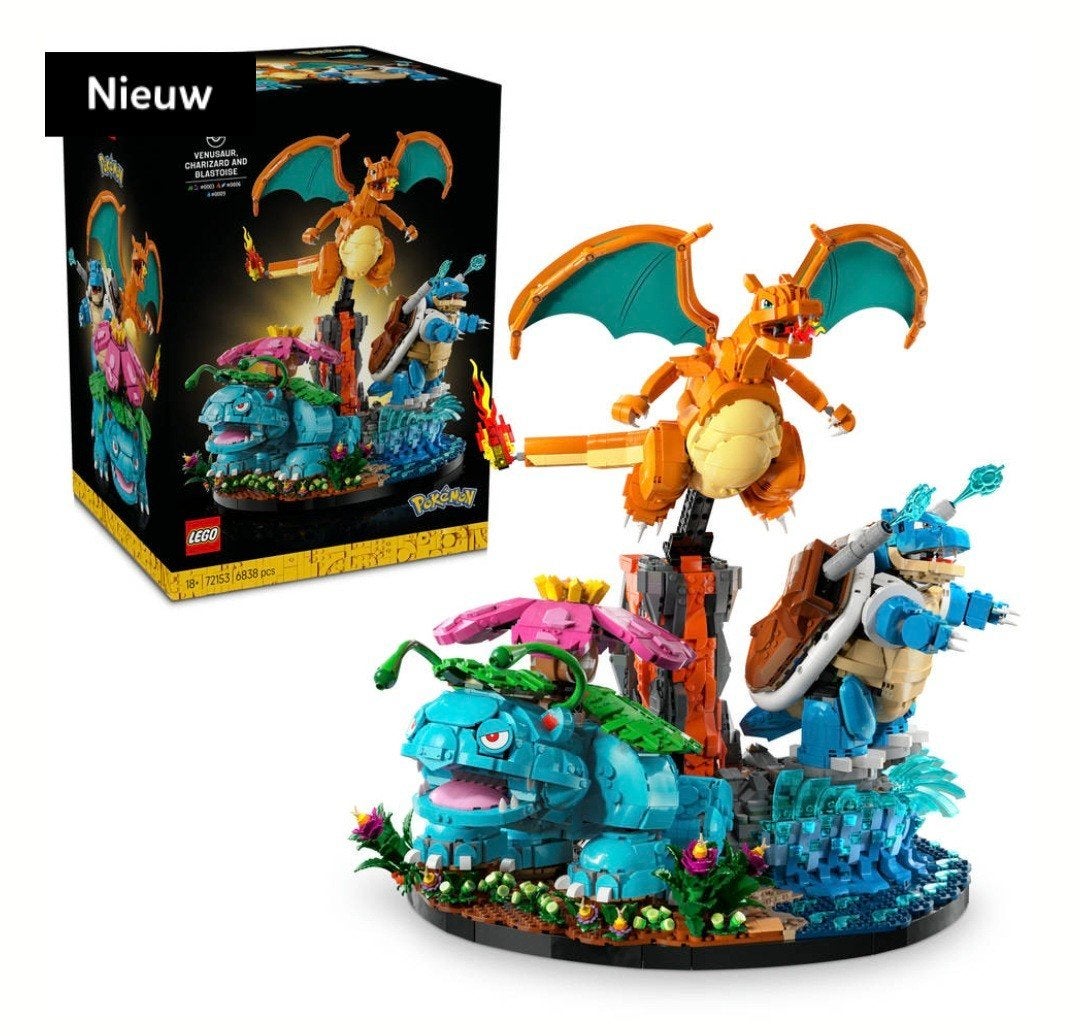 LEGO Pokémon Venusaur, Charizard en Blastoise 72153, Kinderen en Baby's, Speelgoed | Duplo en Lego, Nieuw, Ophalen