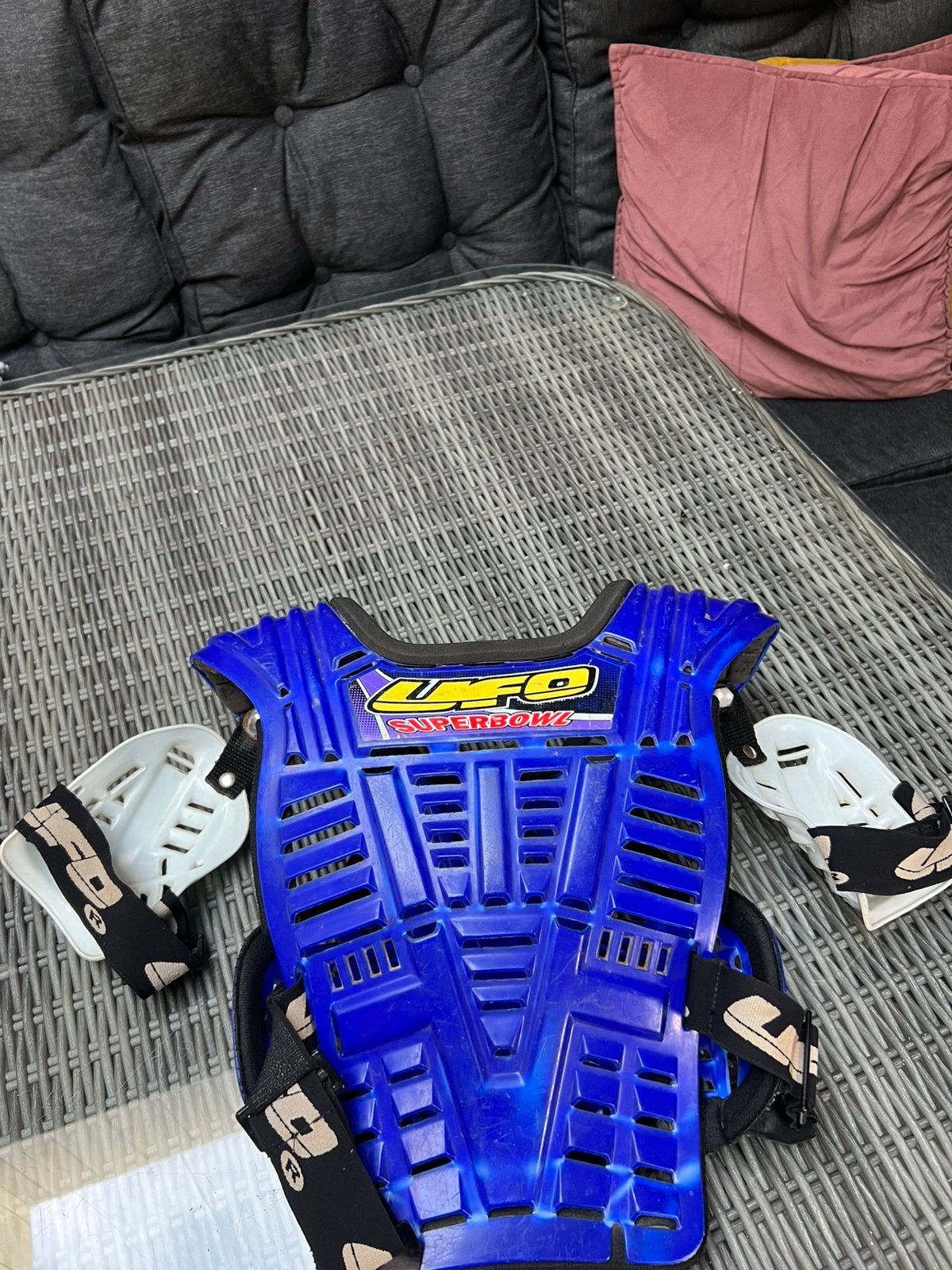 Crosslaarzen bodyprotecter en crosshelm, Ophalen, Tweedehands, Laarzen