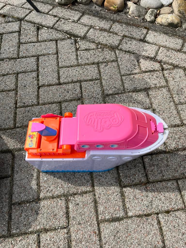Polly Pocket Cruise Schip - Roze en Wit Speelgoedboot, Ophalen of Verzenden, Gebruikt, Meisje