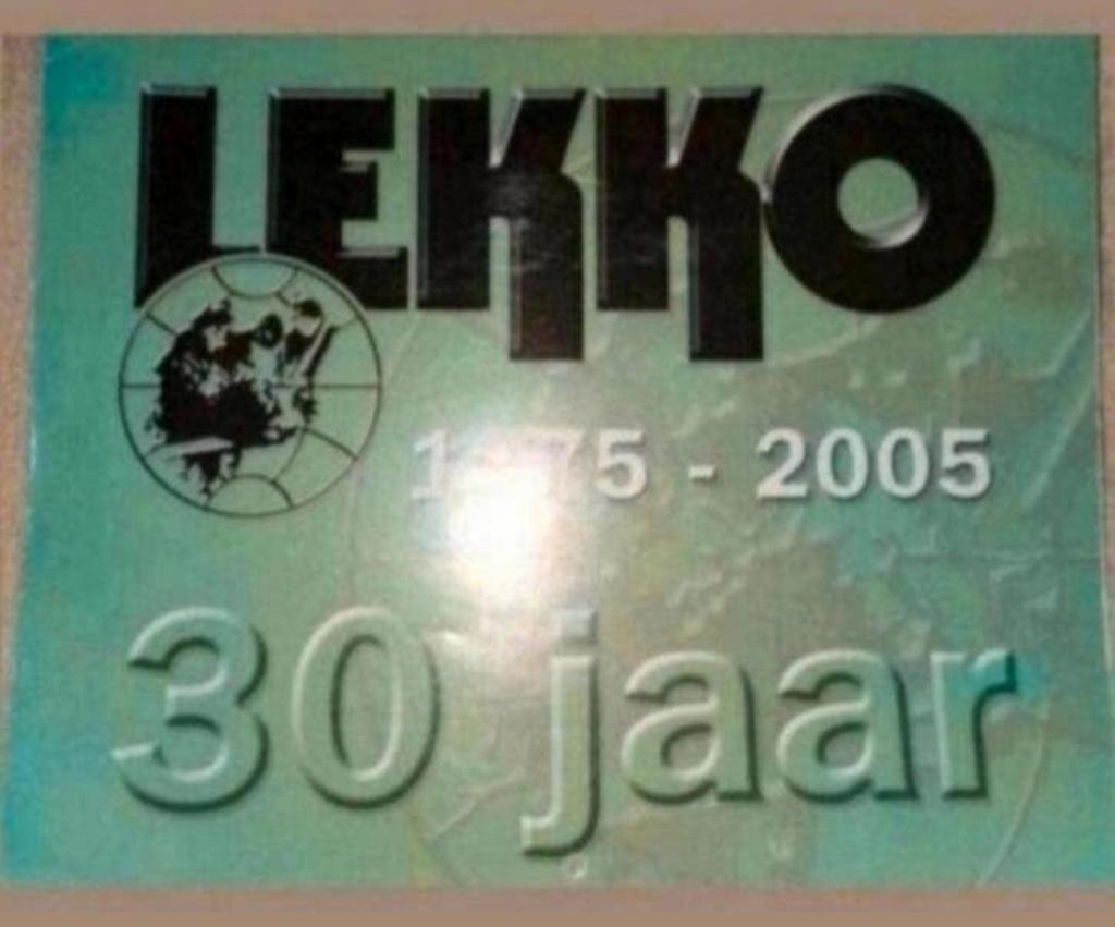 LEKKO 30 jaar jubileum sticker 1975-2005, Ophalen of Verzenden, Zo goed als nieuw