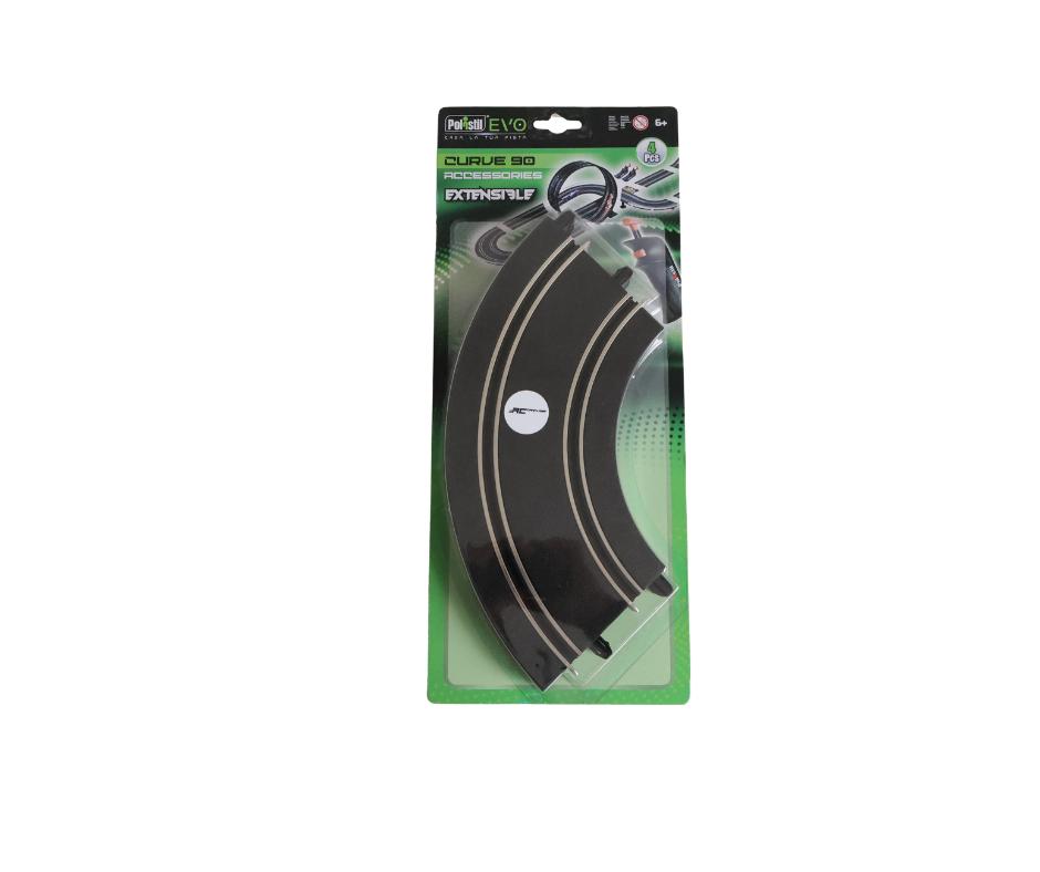 Polistil EVO curve 90 extensible nieuw, Kinderen en Baby's, Speelgoed | Racebanen, Nieuw, Elektrisch, Overige merken, Ophalen of Verzenden