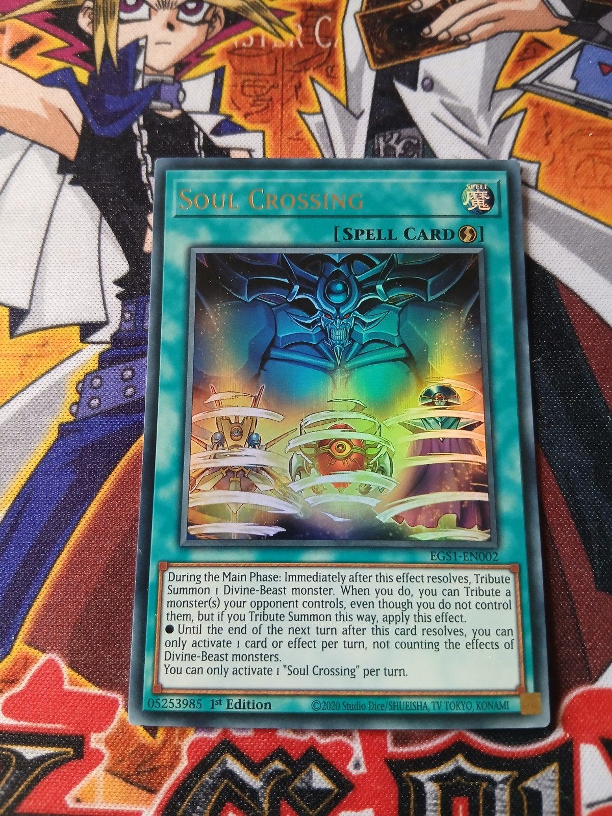 Soul Crossing - Ultra Rare EGS1 - Yu-Gi-Oh, Hobby en Vrije tijd, Verzamelkaartspellen | Yu-gi-Oh!, Ophalen of Verzenden, Zo goed als nieuw