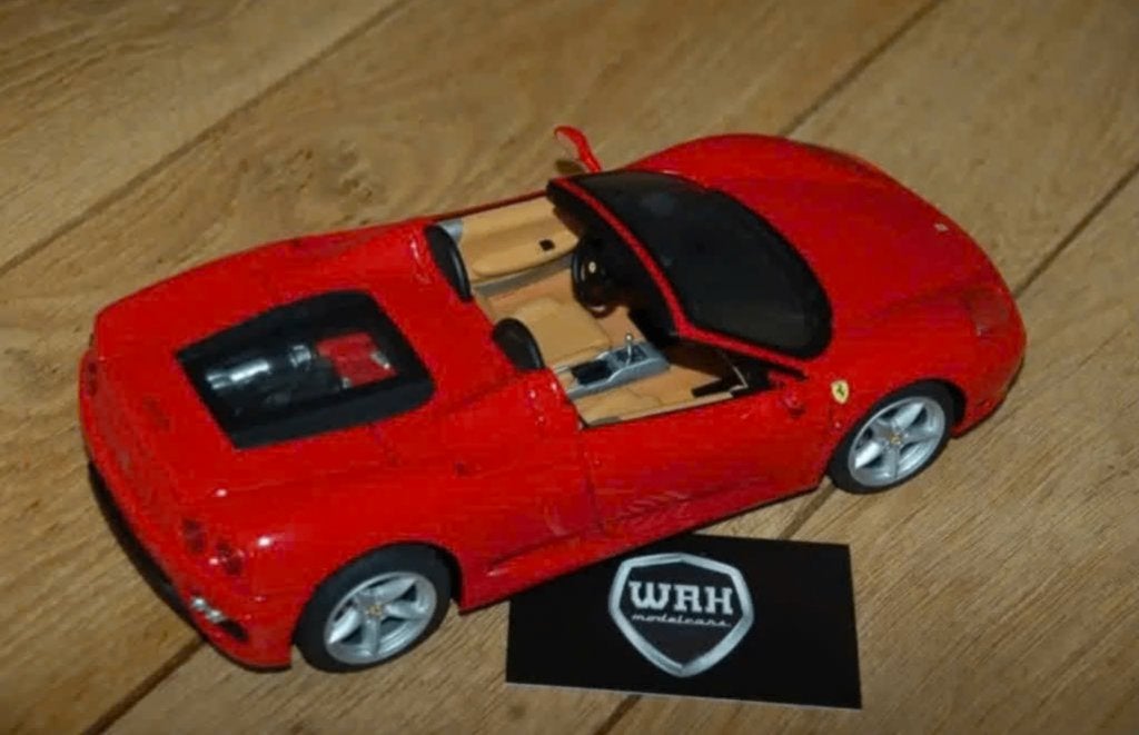 1:18 FERRARI 360 SPIDER rosso corsa rood Hotwheels elite WRH, Hobby en Vrije tijd, Verzenden, Zo goed als nieuw, Auto, Hot Wheels