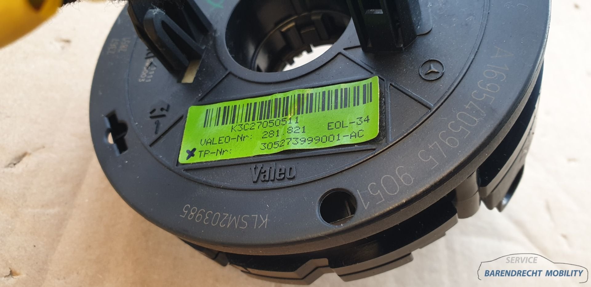 Sleepring airbag stuurhoeksensor W169 A klasse Mercedes B kl, Gebruikt, Mercedes-Benz AG, Mercedes-Benz, Ophalen of Verzenden