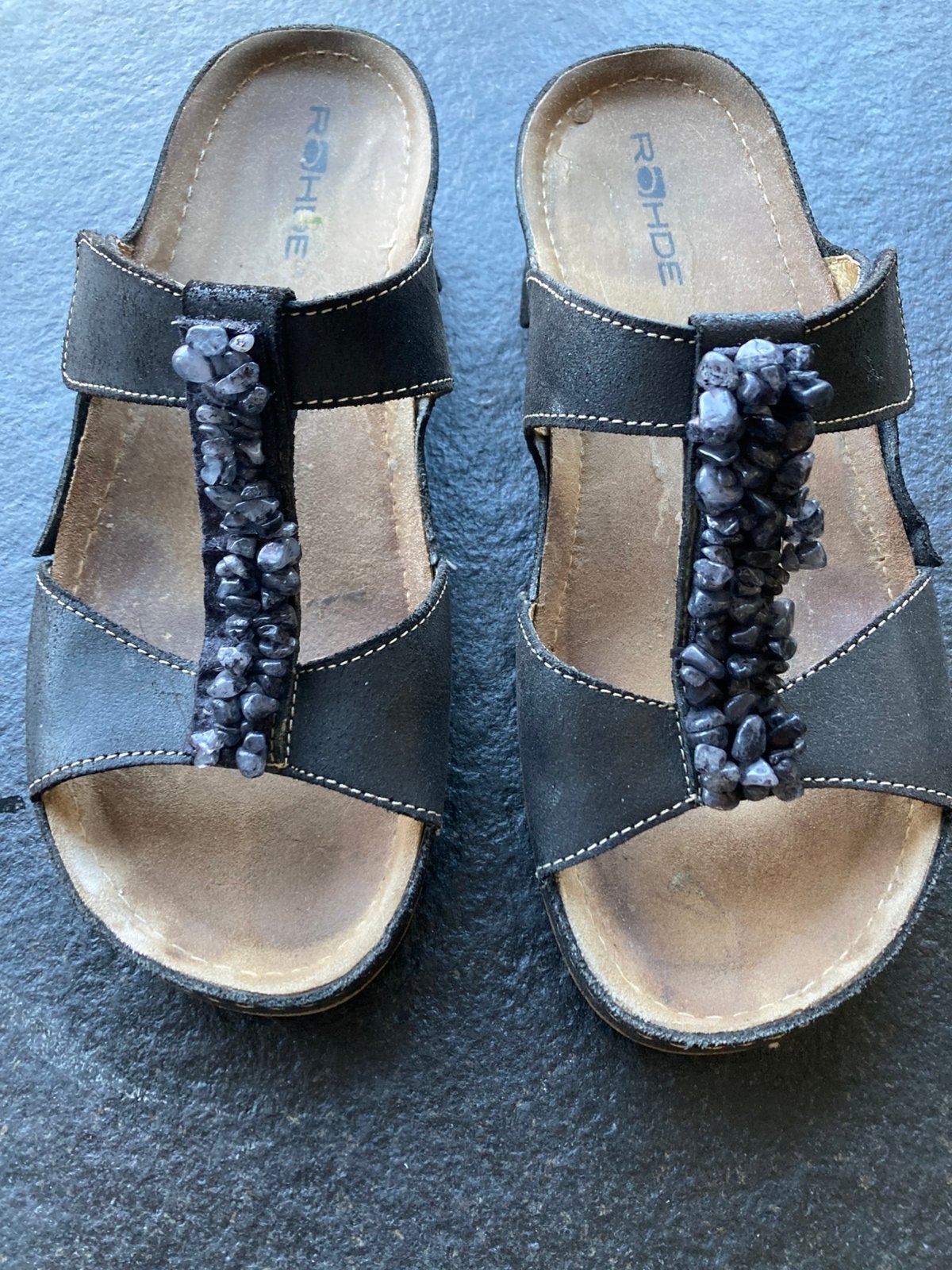 Slippers van rohde, Slippers, Zwart, Ophalen of Verzenden, Gedragen