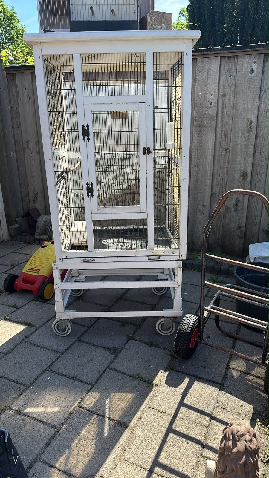 Verrijdbare voliere, Dieren en Toebehoren, Ophalen of Verzenden, Gebruikt, Hout, Volière