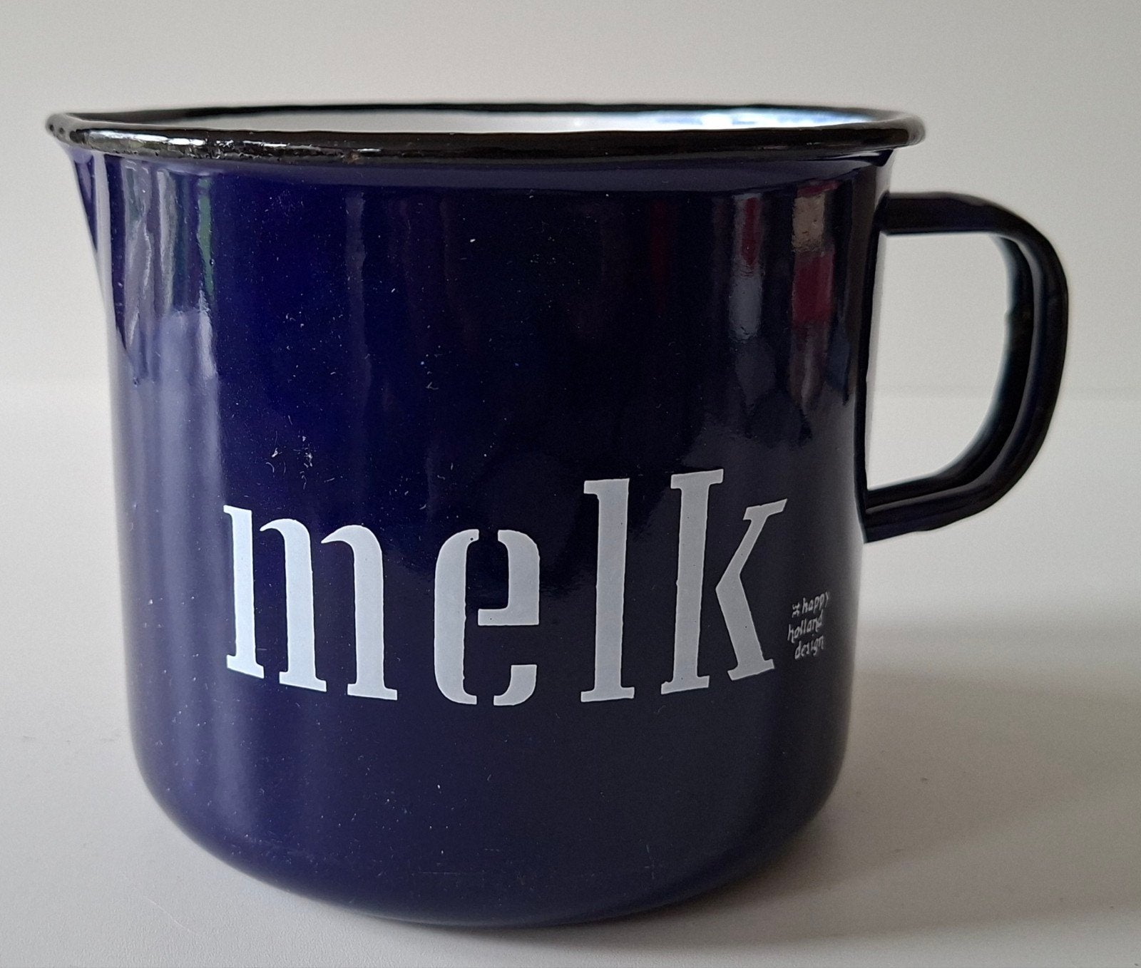 Emaille Melkkan - Happy Holland Design., Verzamelen, Ophalen of Verzenden