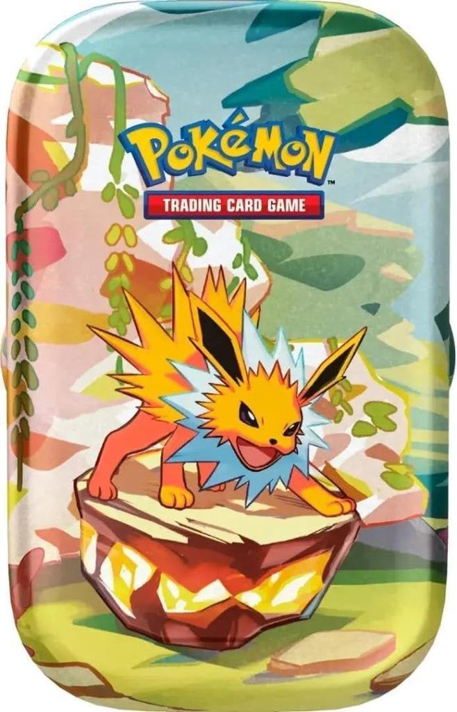 Pokémon Prismatic Evolutions Mini Tin, Ophalen of Verzenden, Nieuw, Boosterbox, Foil