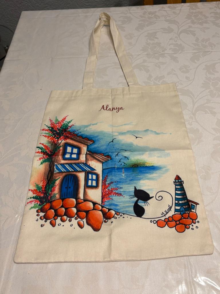 katoenen draagtassen met diverse prints, Ophalen of Verzenden, Nieuw, Borduurpakket