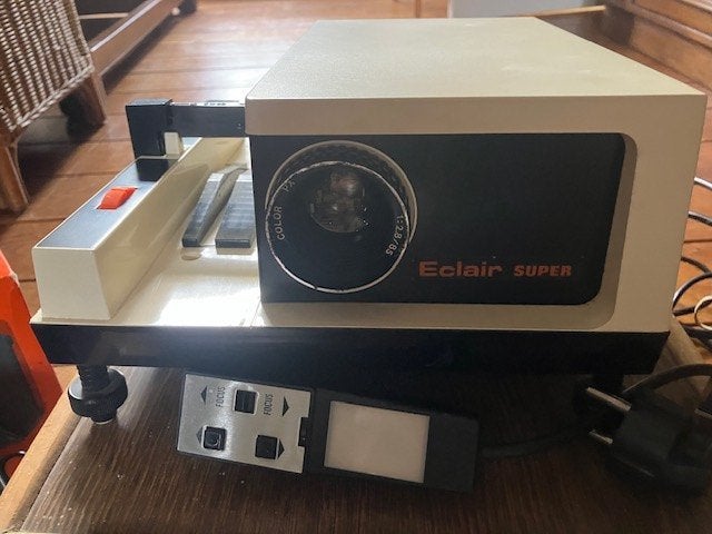 diaprojector met toebehoren, Audio, Tv en Foto, Diaprojectors, Ophalen of Verzenden, Gebruikt