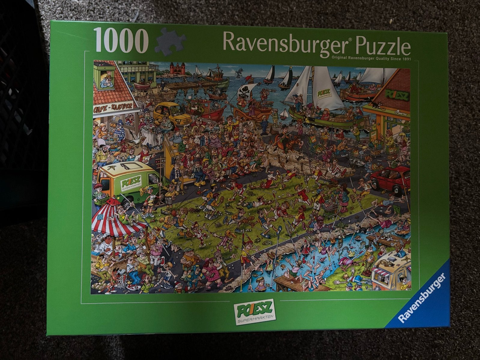 Ravensburger Poiesz 1000 stukjes - Haven, Ophalen, 500 t/m 1500 stukjes, Zo goed als nieuw, Legpuzzel