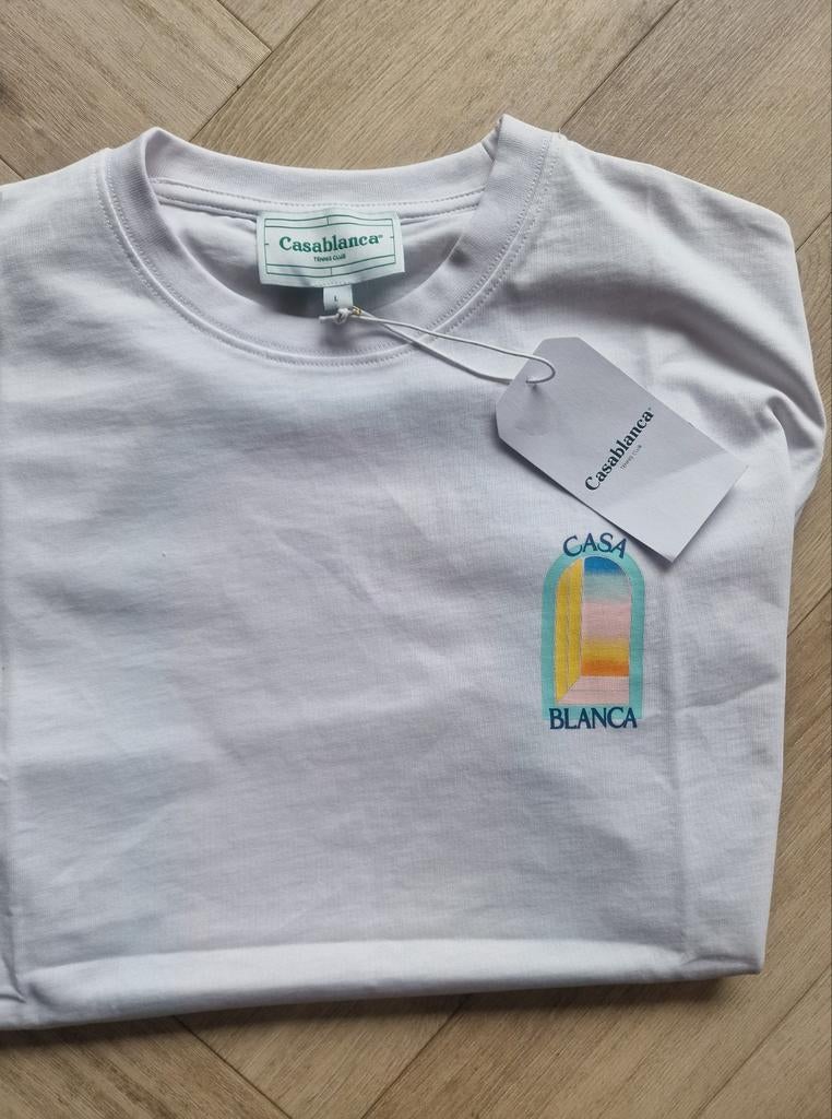 Casablanca T-shirt met logo - Nieuw met kaartjes, Kleding | Heren, T-shirts, Wit, Nieuw, Ophalen of Verzenden, Maat 52/54 (L)