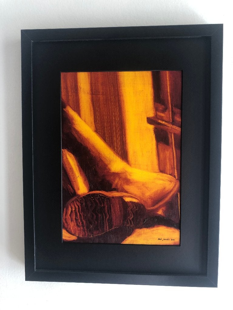 Ingelijst olieverfschilderij van Rob Jacobs, 2021, Antiek en Kunst, Stilleven, Ophalen of Verzenden, Olieverf, Overige materialen