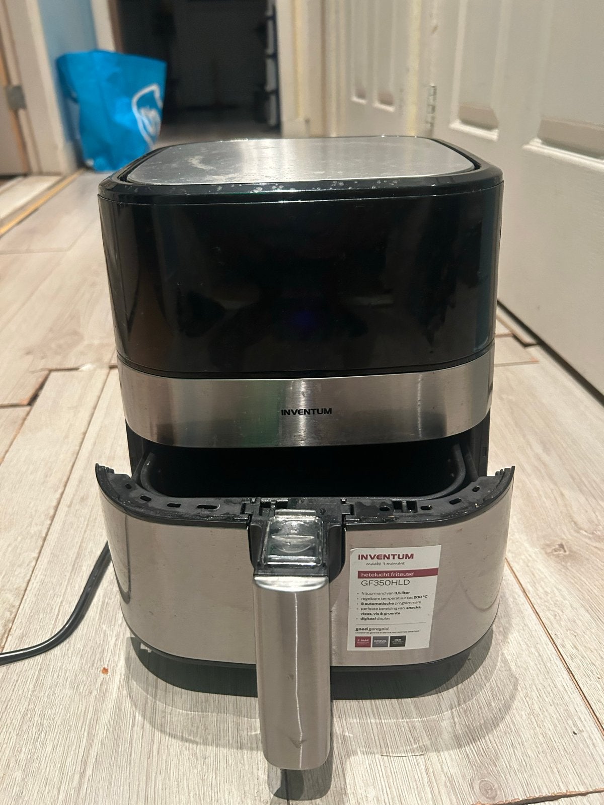 Inventum GF350HLD Airfryer - Gebruikt, Ophalen of Verzenden, Gebruikt, Airfryer, 1000 t/m 1499 gram
