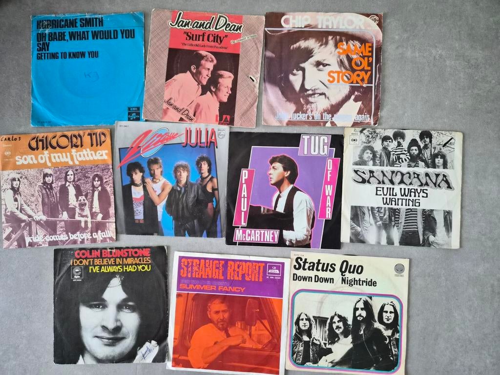 Singles vinyl singels 10 stuks divers., Ophalen of Verzenden, Gebruikt