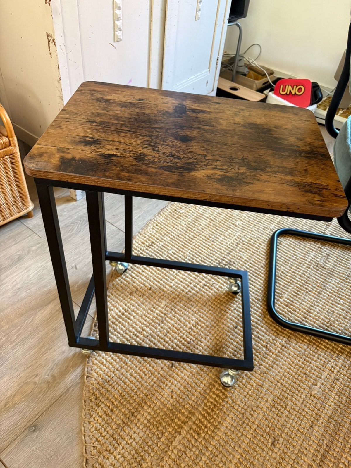 Laptoptafeltje, Huis en Inrichting, Tafels | Bijzettafels, Ophalen, Minder dan 55 cm, Zo goed als nieuw, 60 cm of meer