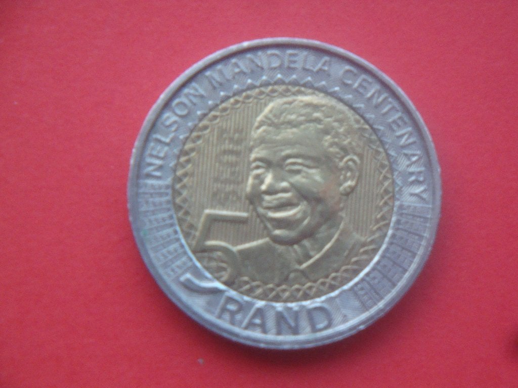 Munt 5 Rand UNC special Nelson Mandela Eeuwfeest 2018., Verzenden, Zuid-Afrika, Losse munt