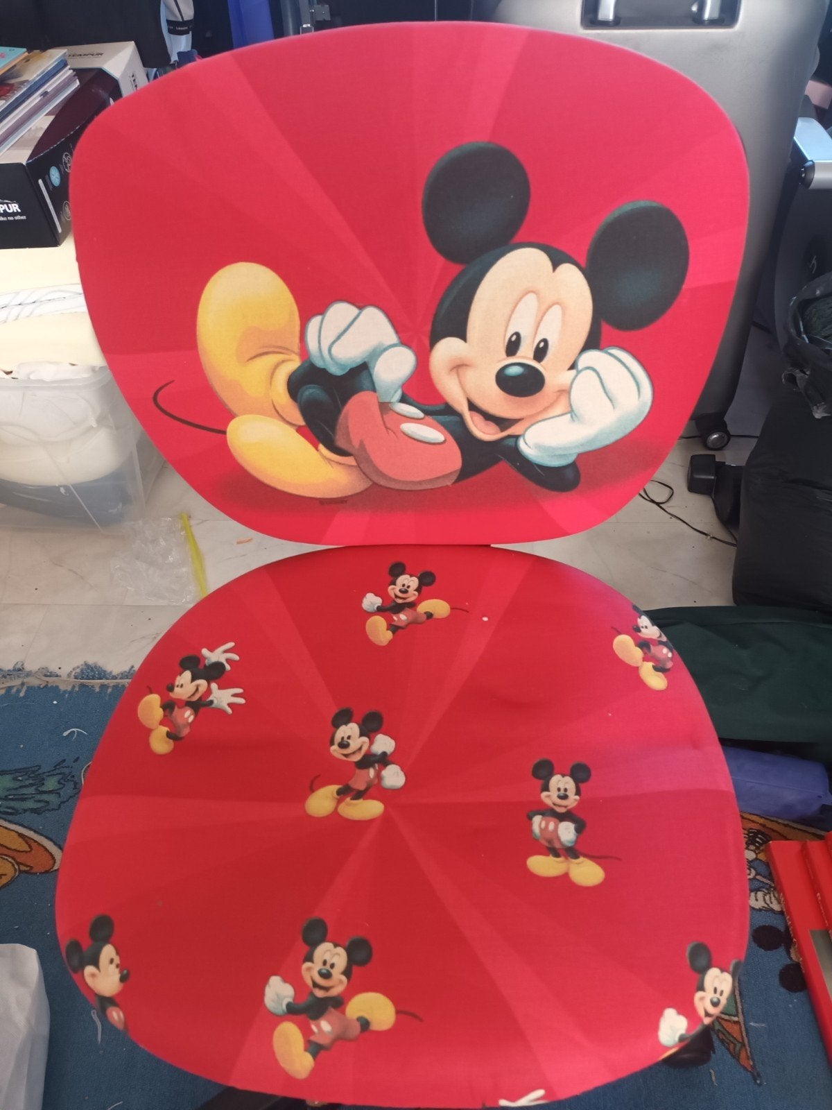 Leuke rode Disney Mickey Mouse bureaustoel, Ophalen of Verzenden, Gebruikt, Stoel(en)