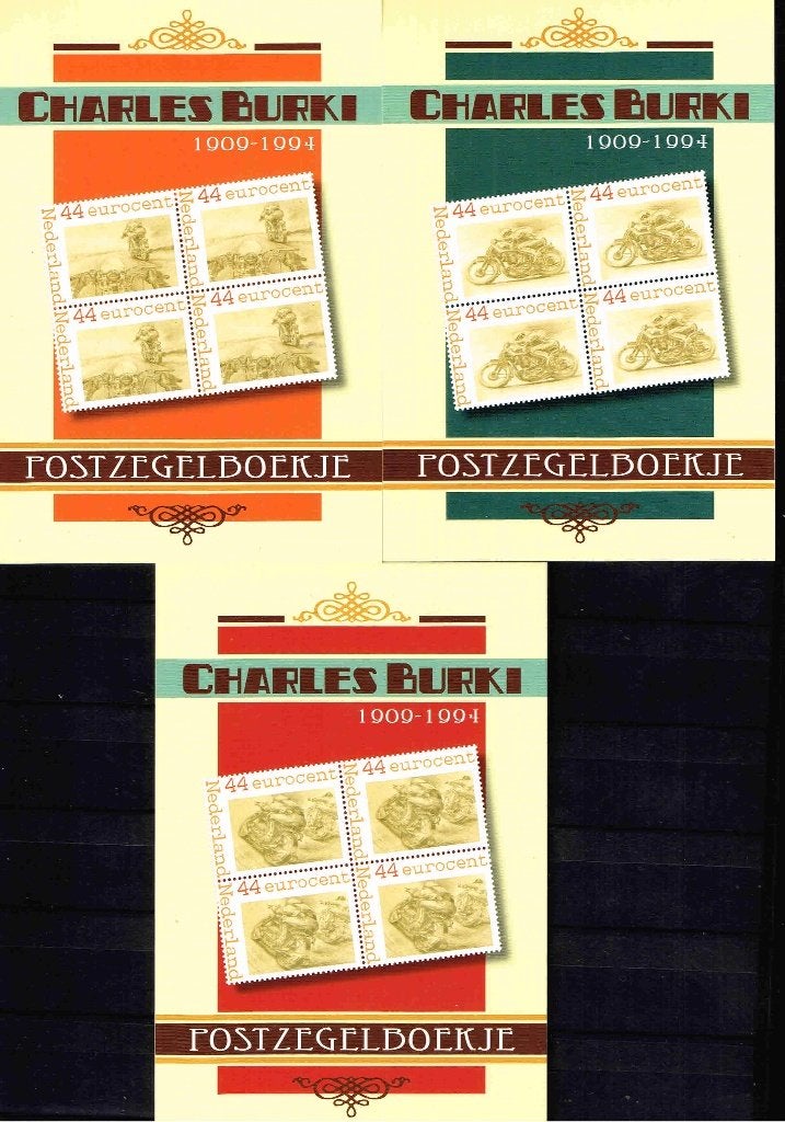 Charles Burki set 3 postzegelboekjes /p68, Ophalen of Verzenden, Na 1940, Postfris