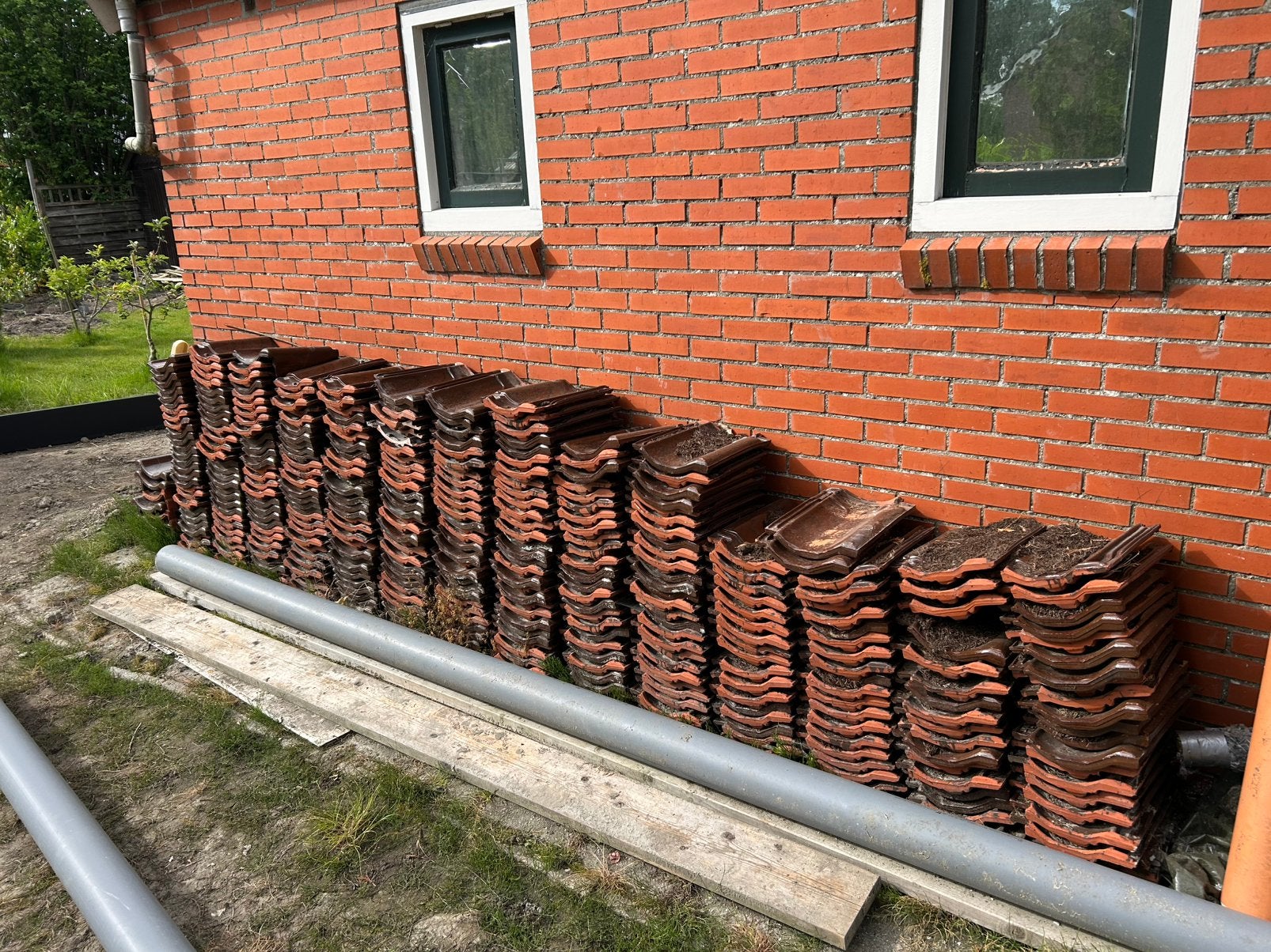 Gebr. Laumans dakpannen, Ophalen, Zo goed als nieuw, 15 m² of meer, Dakpannen