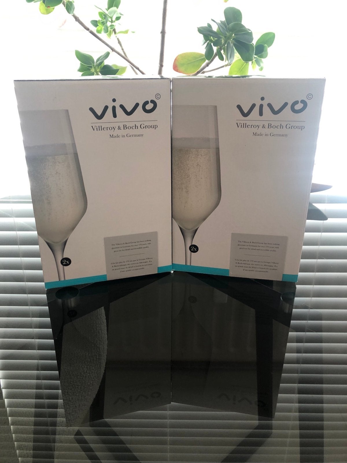 Nieuwe Vivo Villeroy & Boch Champagne Glazen (4 stuks), Glas of Glazen, Vivo, Nieuw, Ophalen of Verzenden
