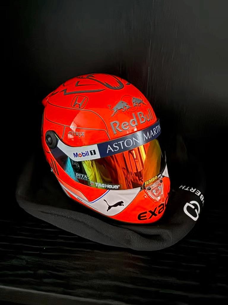 Max Verstappen 2019 Spa Helm op schaal 1:2, Verzamelen, Automerken, Motoren en Formule 1, Nieuw, Formule 1, Ophalen of Verzenden
