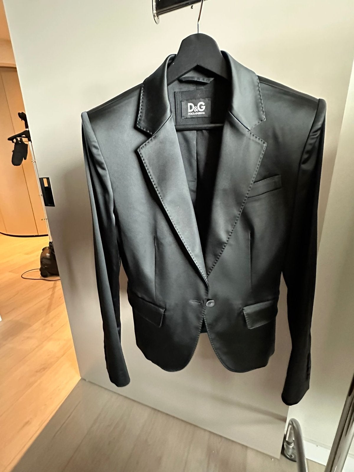 D&G Dolce & Gabbana Zwart Satijnen, Maat 38/40 (M), Zwart, Nieuw, Ophalen of Verzenden