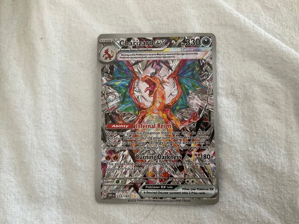 Charizard EX Hp 330, Ophalen, Zo goed als nieuw, Losse kaart