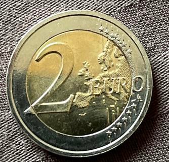 2 euro munt Willem Alexander 2024 of 2025, Ophalen of Verzenden, Overige landen, 2 euro, Losse munt