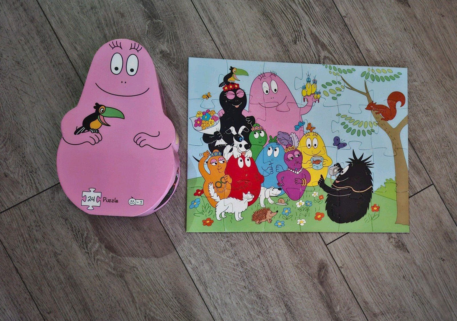 Barbapapa puzzel 24 stukjes 3+, Ophalen of Verzenden, 10 tot 50 stukjes, Zo goed als nieuw